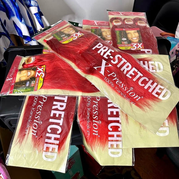 Outre Xpression 3x Ultra Braid Hair 52 Inches Red Color 130S - 5 Packs Kanekalon - Picture 3 of 9